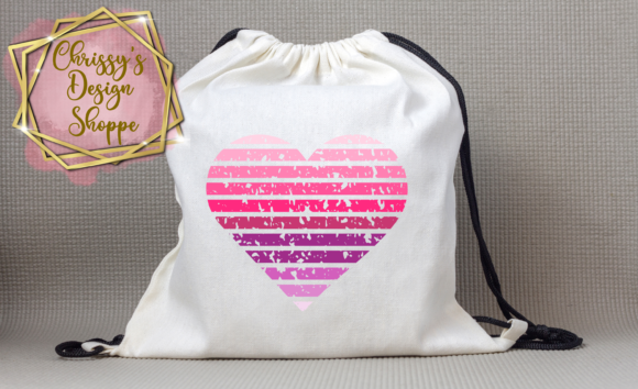 Color Customizable Distressed Heart: Flexible Design Asset
