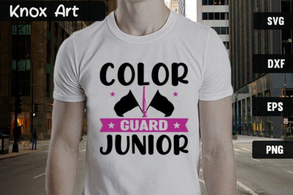 Color Guard Junior SVG Cut File: Design with Rhythm
