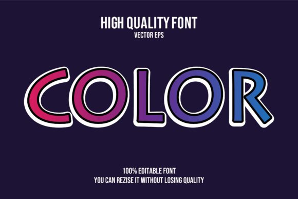 Color Vector Text Effect: Elevate Your Designs with Editable Impact