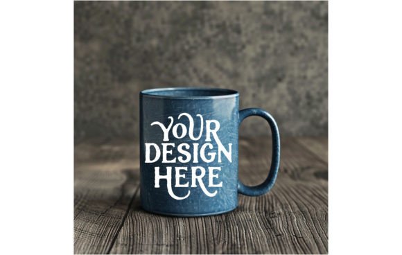 Design Smarter with Mug Handle Color Denim Mug Mockup 13