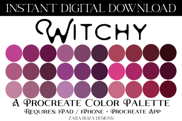 Enchanting Digital Art: The Witchy Procreate Color Palette