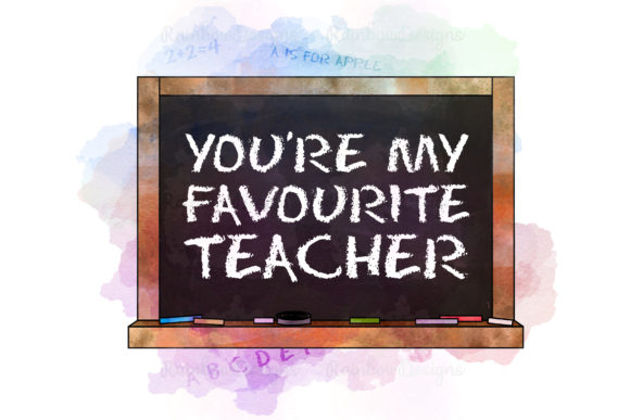 Favourite Teacher Watercolour ChalkBoard: A Designer's Deep Dive