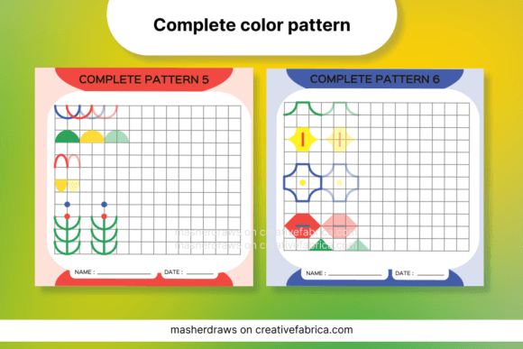 Kids Activity Tracing Color Pattern 5-6: Practical Design for Early Learning