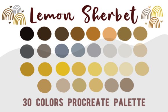 Lemon Sherbet: A Fresh Procreate Color Palette for Vibrant Art