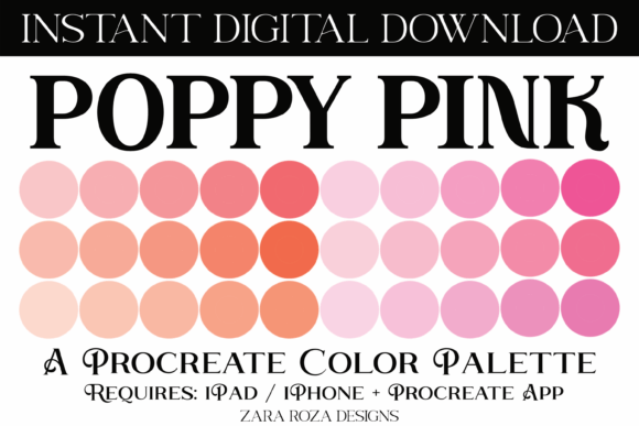 Poppy Pink Procreate Palette: A Designer's Guide