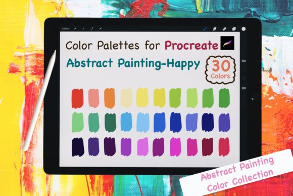 Procreate Color Palettes-Abstract Happy: Your Shortcut to Vibrant Art