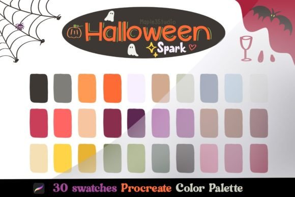 Unleash Spooky Creativity with Procreate Color Palette Halloween Spark